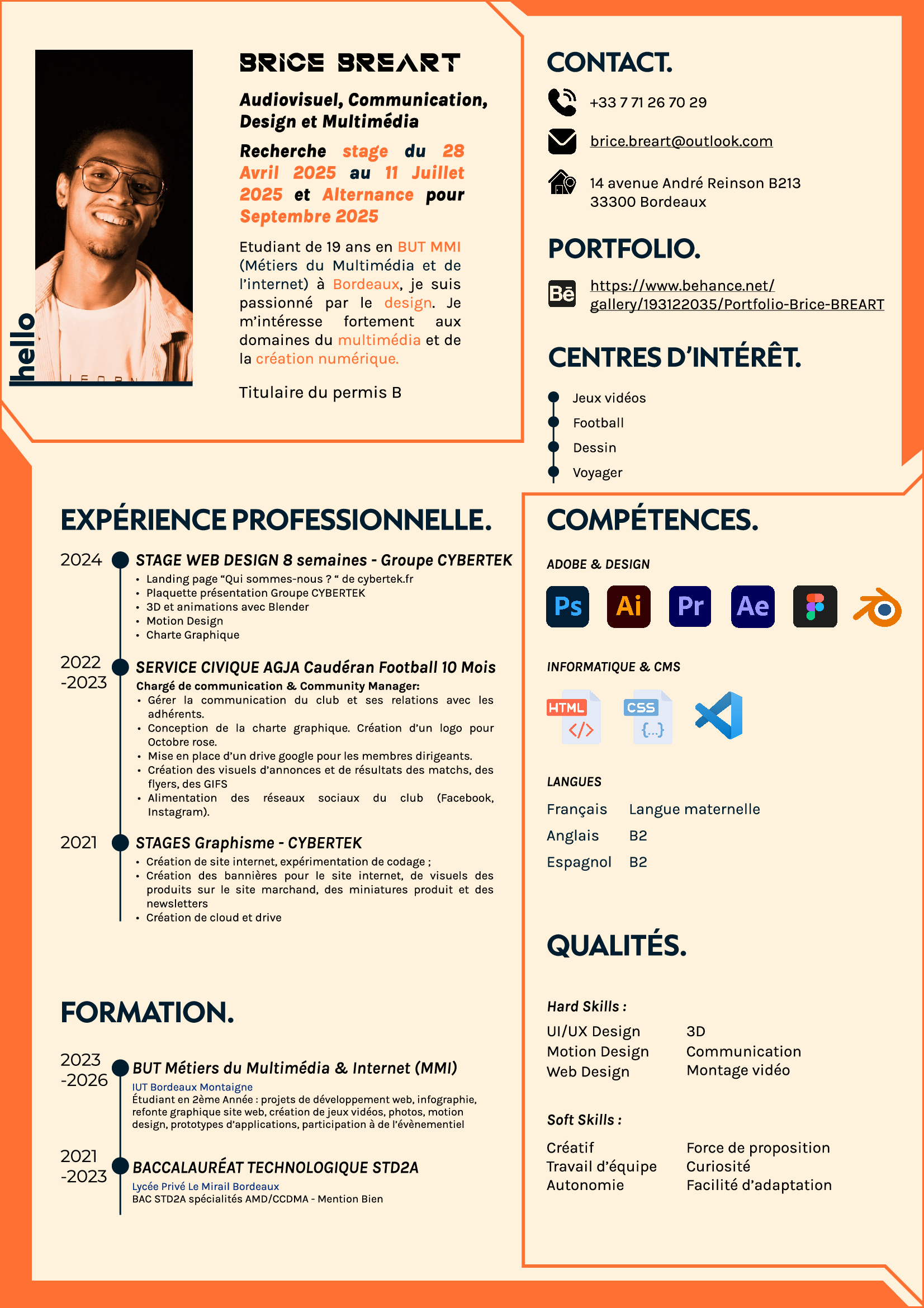 cv de brice bréart